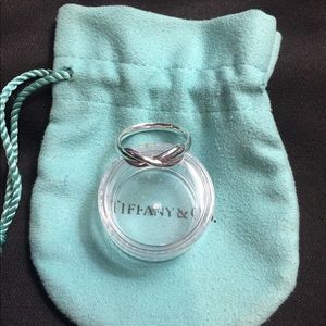 Tiffany and co sterling silver infinity ring